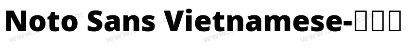 Noto Sans Vietnamese字体转换